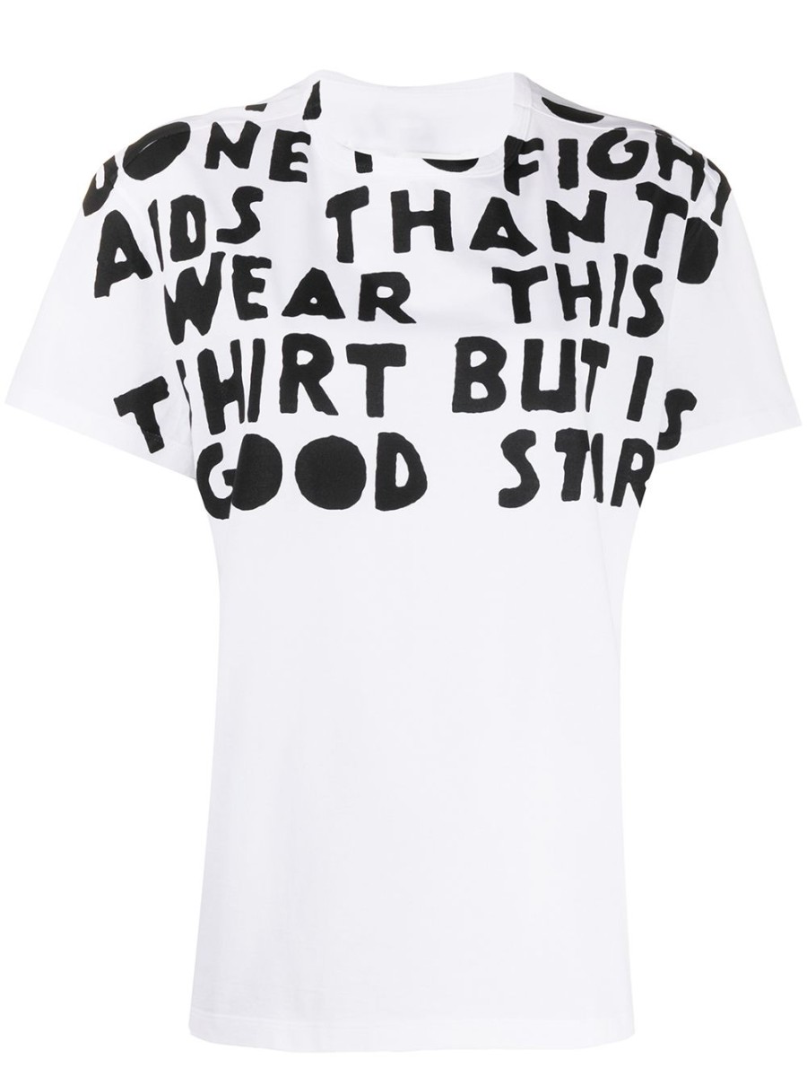 Frau Maison Margiela | Maison Margiela Aids Charity-Print-T-Shirt Farfetch