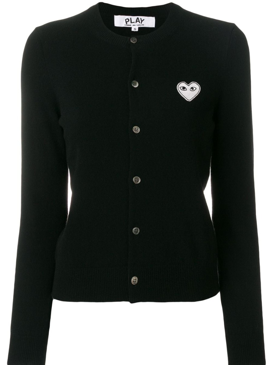 Frau Comme Des Garçons Play | Comme Des Garcons Play-Cardigan Mit Herz-Logo Farfetch