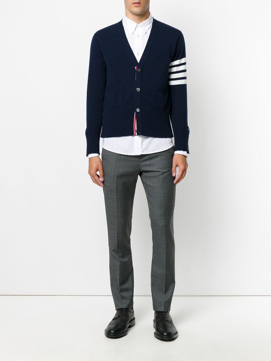 Mann Thom Browne | Thom Browne 4-Bar-Kaschmir-Cardigan Farfetch