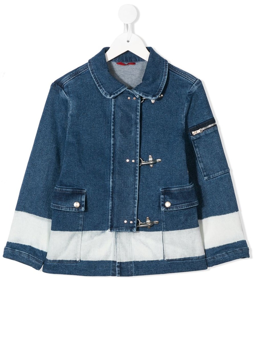 Kinder Fay Kids | Fay Kinder-Jeansjacke Mit Schnalle Vorne Farfetch