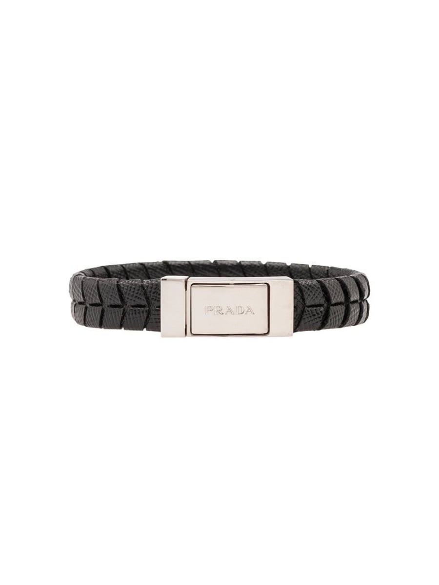 Mann Prada | Prada-Armband Mit Gepragtem Finish Farfetch