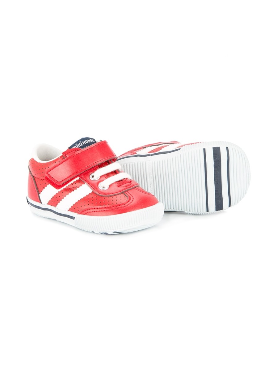 Kinder Miki House | Perforierte Schnur-Sneaker Von Miki House Farfetch