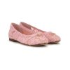 Kinder Dolce & Gabbana Kids | Dolce & Gabbana Ballerinas Aus Spitze Mit Kristallen Fur Kinder Farfetch