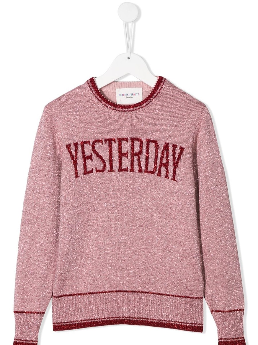 Kinder Alberta Ferretti Kids | Alberta Ferretti Kinder-Pullover „Yesterday" Mit Stickerei - Farfetch