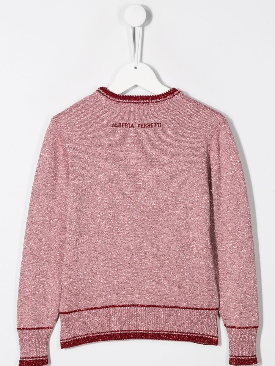 Kinder Alberta Ferretti Kids | Alberta Ferretti Kinder-Pullover „Yesterday" Mit Stickerei - Farfetch