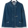 Kinder Fay Kids | Fay Kids Teen Denim-Jacke Mit Verdecktem Verschluss Farfetch