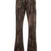 Mann Off-White | Bedruckte Thermo-Bootcut-Jeans In Gebrochenem Weis Farfetch