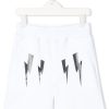 Kinder Neil Barrett Kids | Neil Barrett Kinder-Trainingsshorts Mit Lightning Bolt-Logo Farfetch