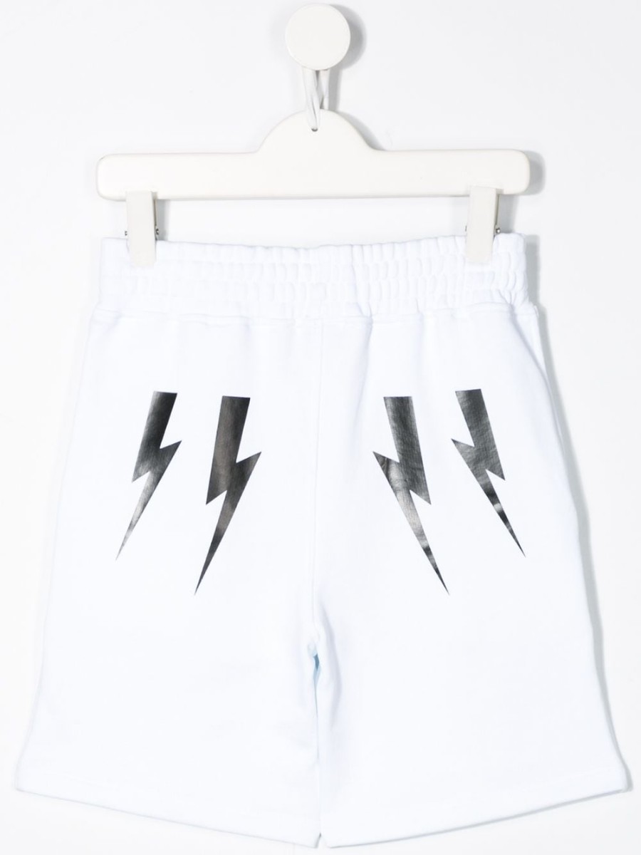 Kinder Neil Barrett Kids | Neil Barrett Kinder-Trainingsshorts Mit Lightning Bolt-Logo Farfetch