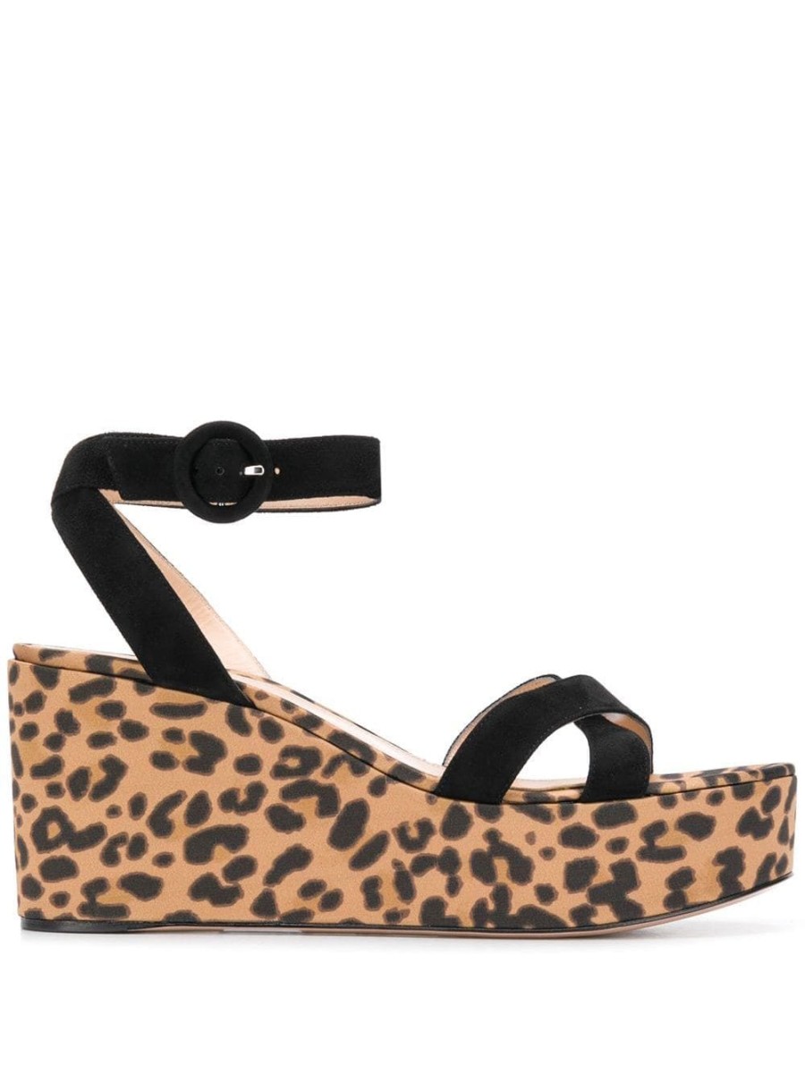 Frau Gianvito Rossi | Gianvito Rossi Sandalen Mit Leopardenmuster - Farfetch