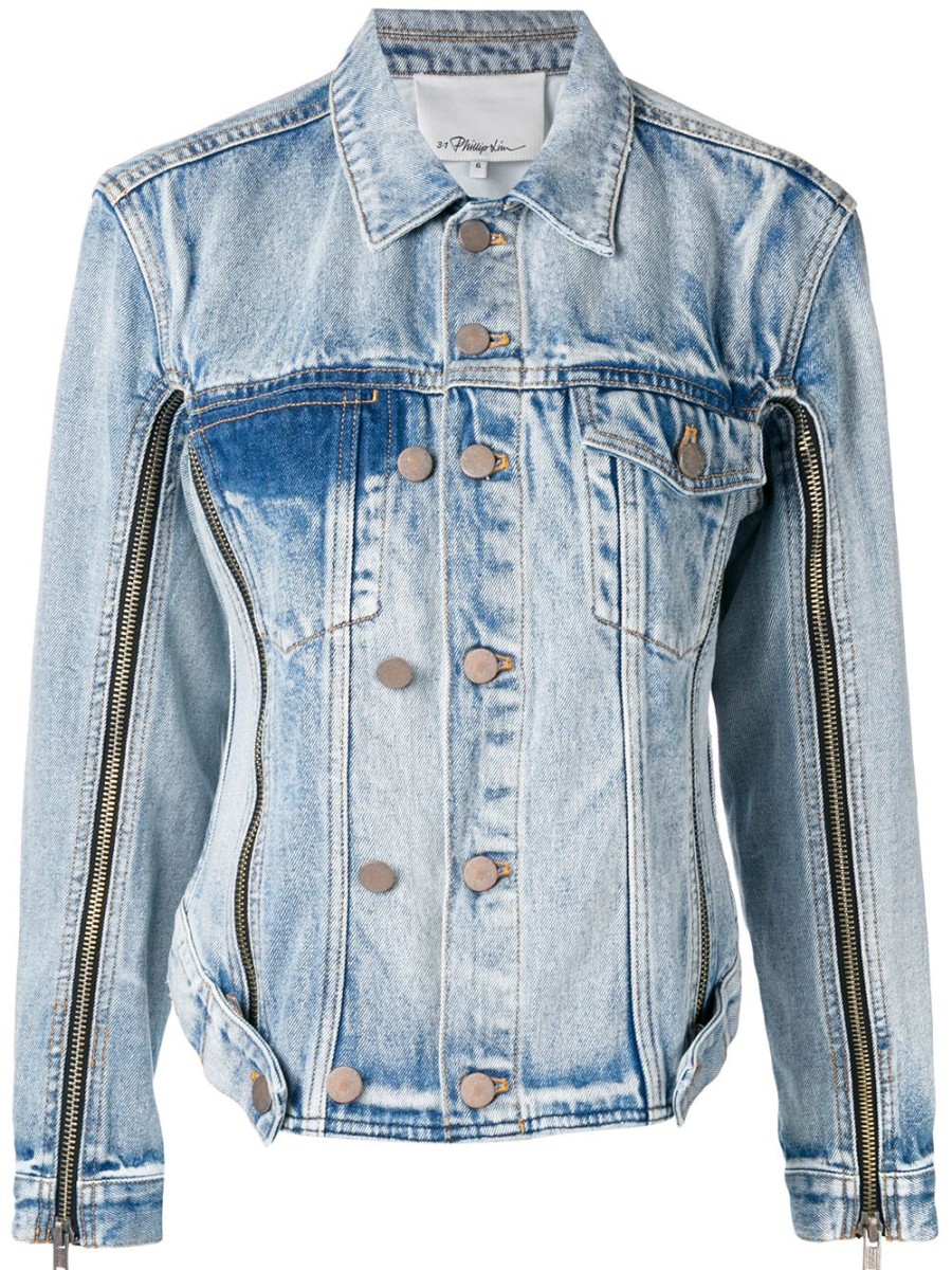 Frau 3.1 Phillip Lim | 3.1 Phillip Lim Jeansjacke Mit Reisverschlussdetails Farfetch