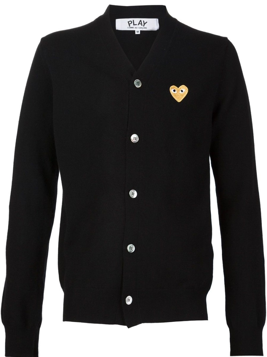 Mann Comme Des Garçons Play | Comme Des Garcons Play-Cardigan Mit Besticktem Herz Farfetch