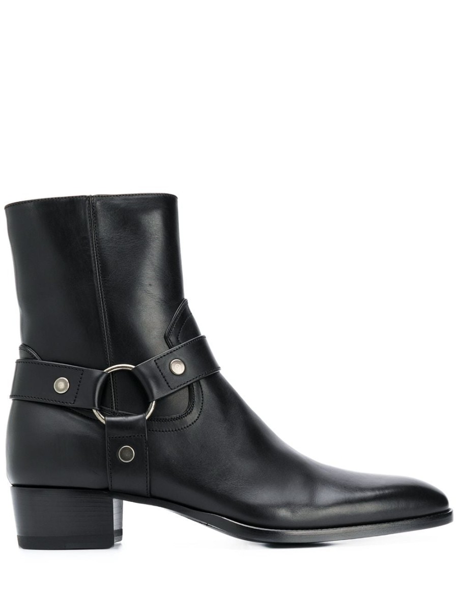 Mann Saint Laurent | Saint Laurent Leder-Stiefeletten - Farfetch