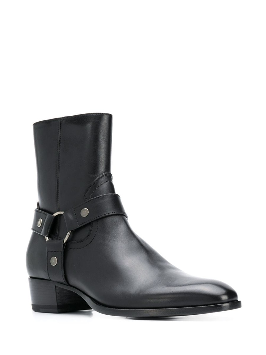 Mann Saint Laurent | Saint Laurent Leder-Stiefeletten - Farfetch