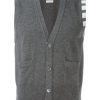 Mann Thom Browne | Armelloser, Geknopfter Cardigan Von Thom Browne Farfetch