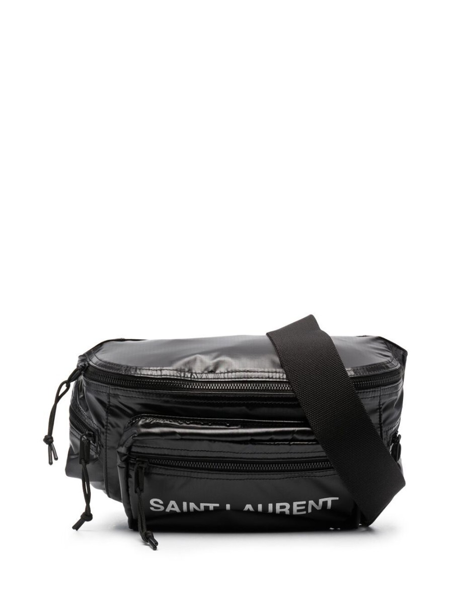 Mann Saint Laurent | Gepolsterte Gurteltasche Mit Saint Laurent-Logoprint Farfetch