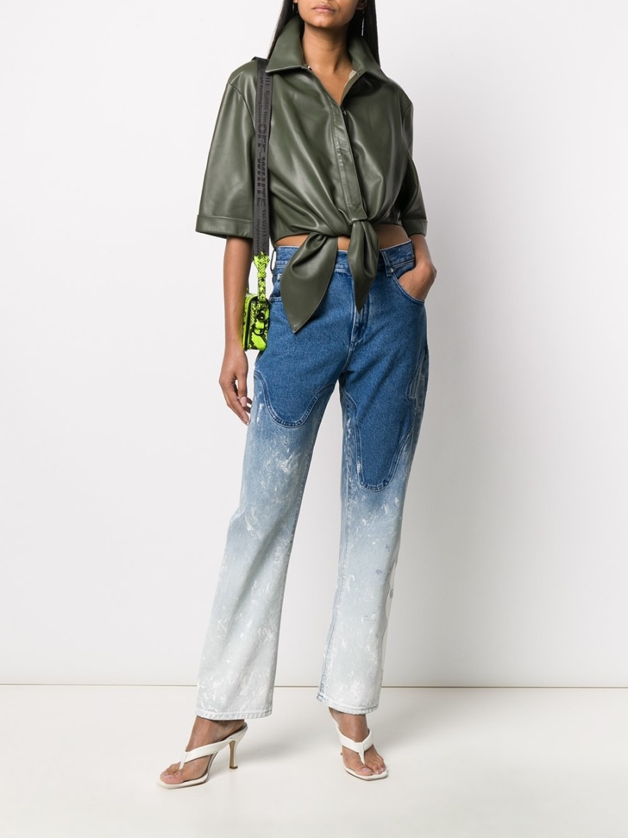 Frau Off-White | Gebleichte Baggy-Jeans In Gebrochenem Weis Farfetch