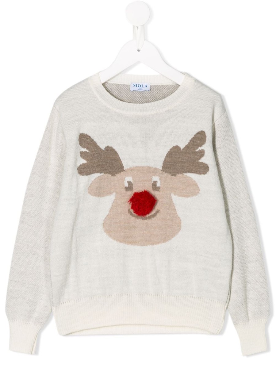 Kinder Siola | Siola Rentier-Strickpullover Farfetch