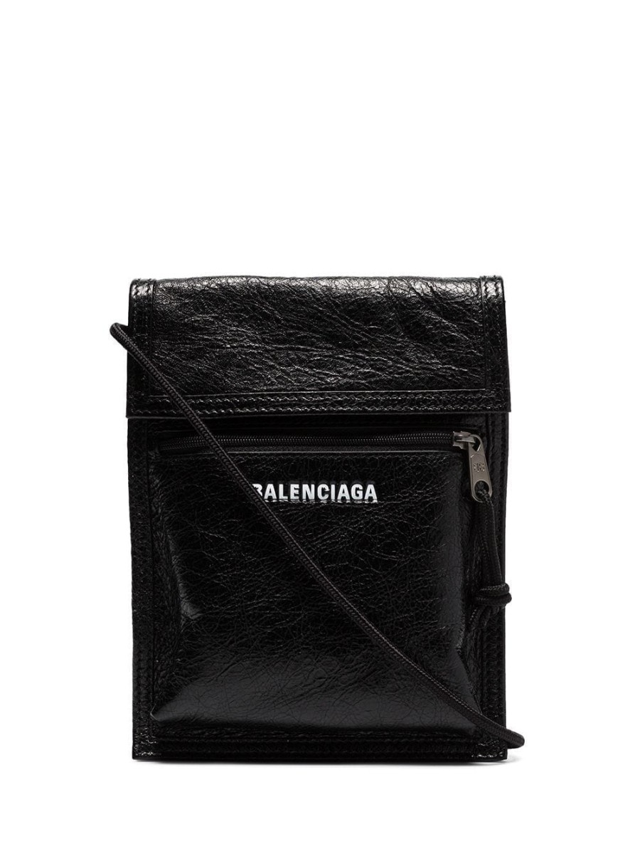 Mann Balenciaga | Balenciaga Explorer Arena Messenger Bag Aus Rissigem Leder - Farfetch