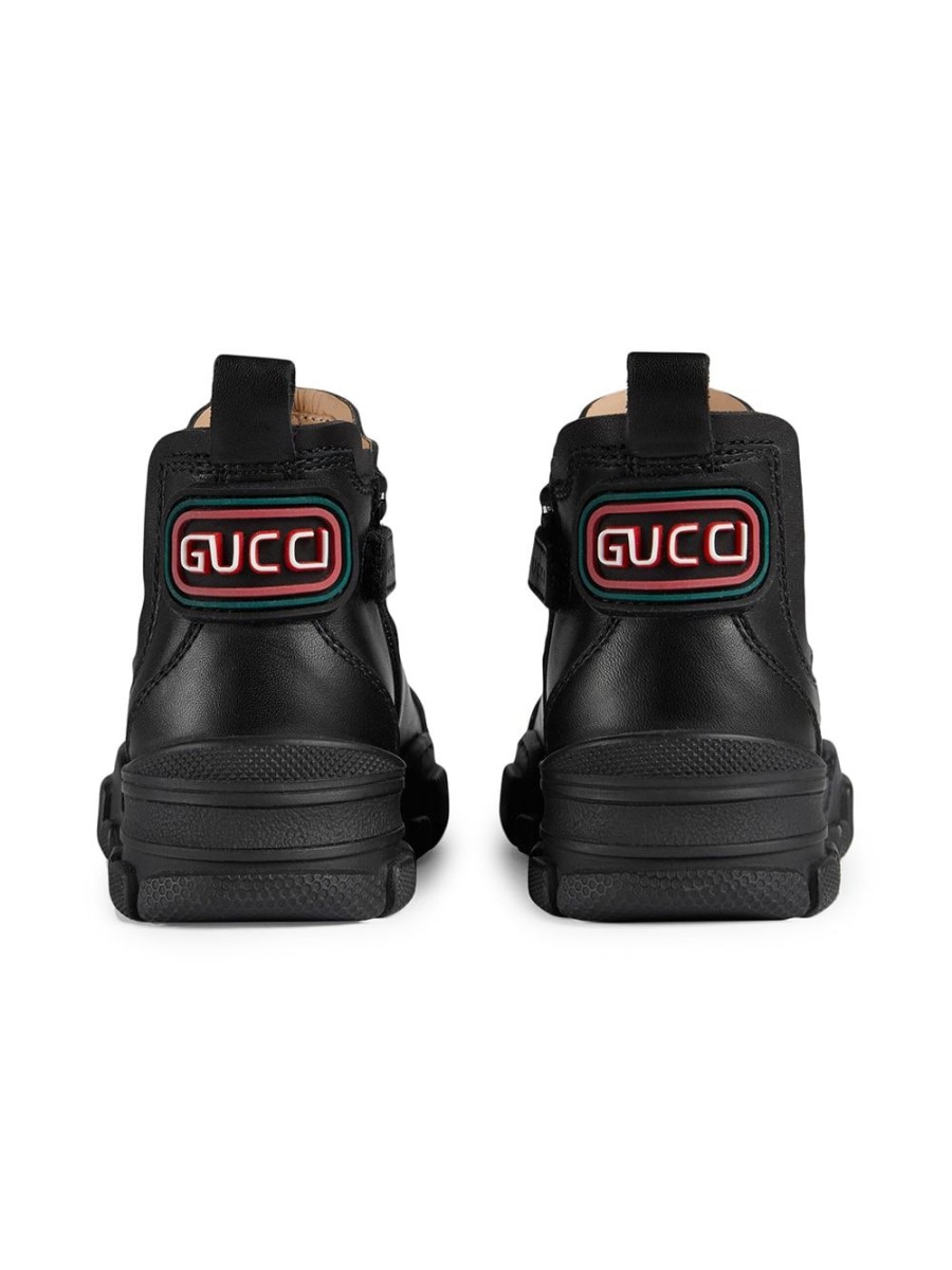 Kinder Gucci Kids | Gucci Kinder-Stiefeletten Mit Logo-Patch - Farfetch