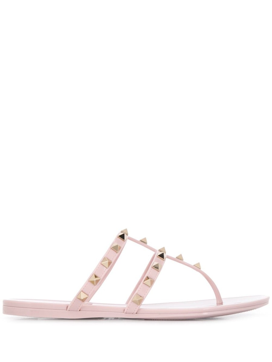 Frau Valentino Garavani | Valentino Garavani Rockstud Flip-Flops - Farfetch