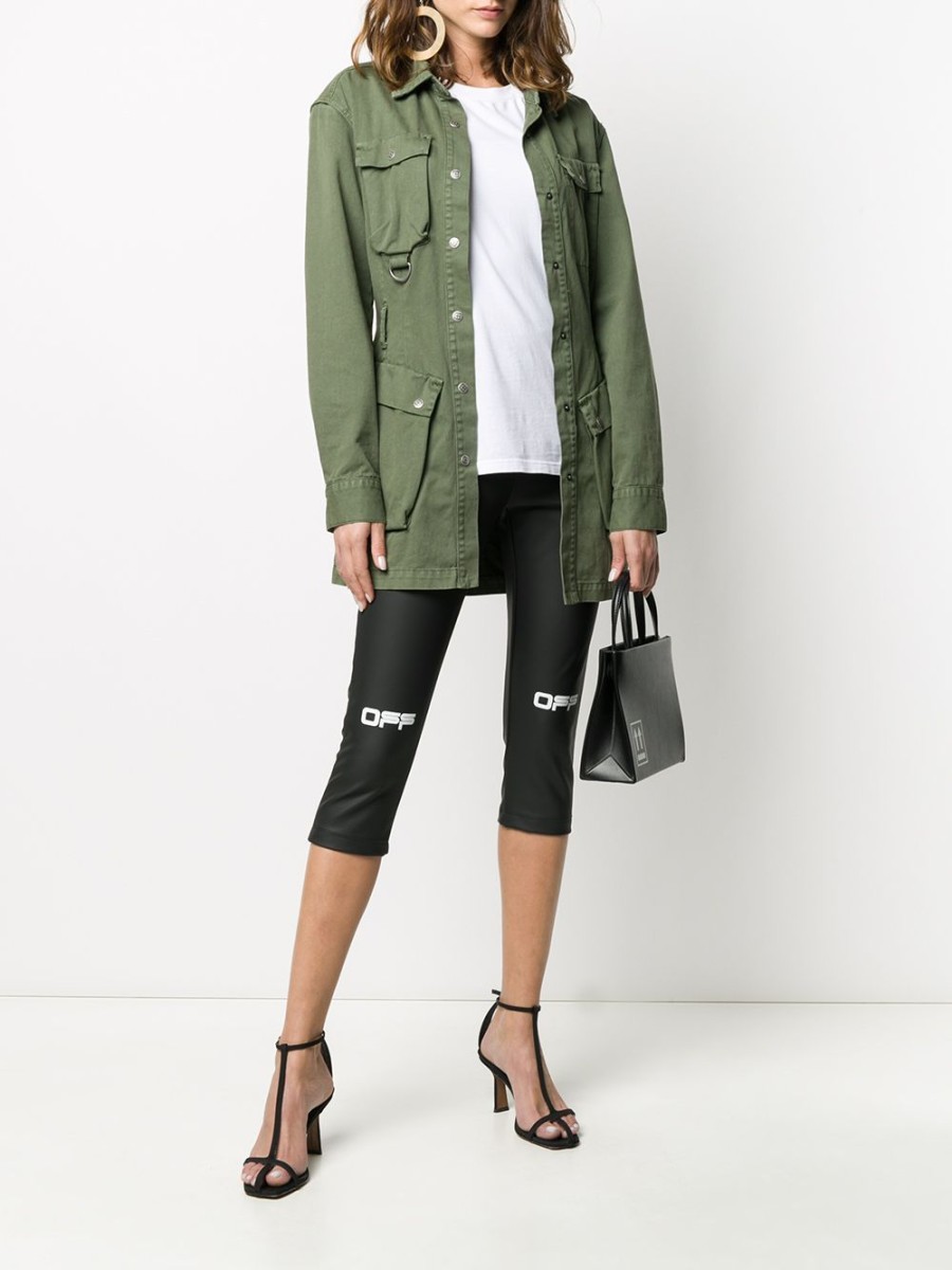 Frau Off-White | Off-White-Leggings Mit Logo-Print Farfetch