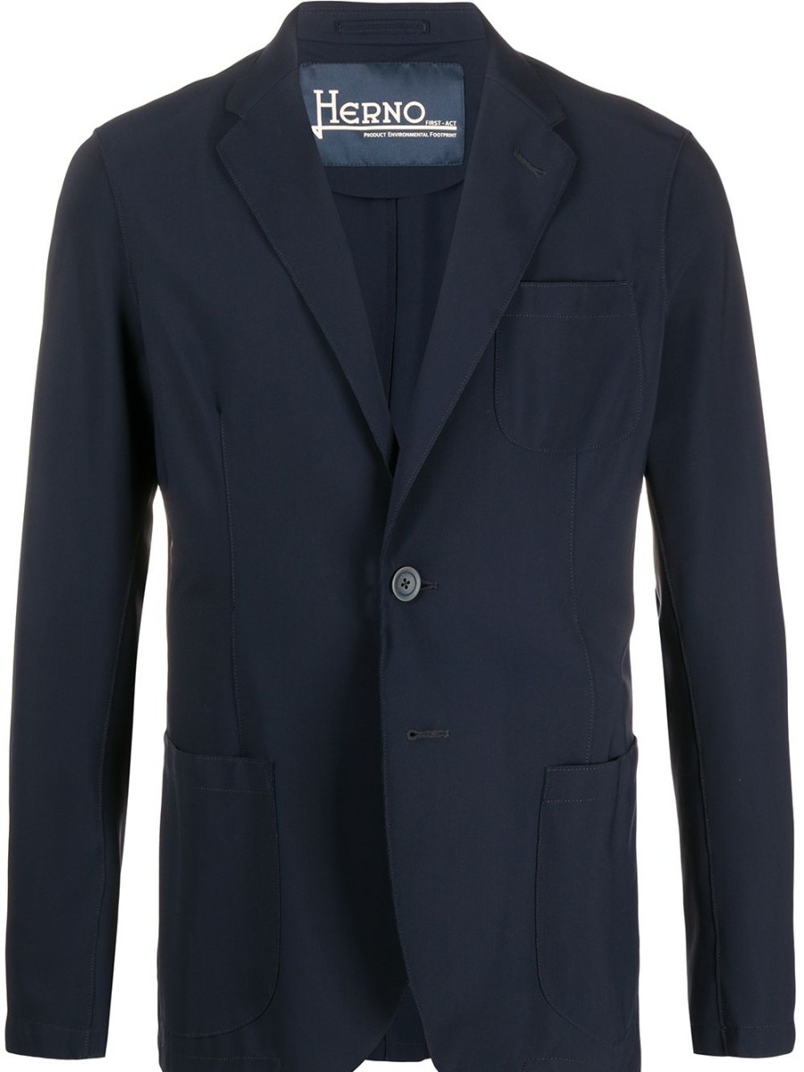 Mann Herno | Einreihiger Blazer Von Herno Farfetch