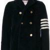 Mann Thom Browne | Thom Browne Unconstructed Classic Shearling Peacoat Farfetch