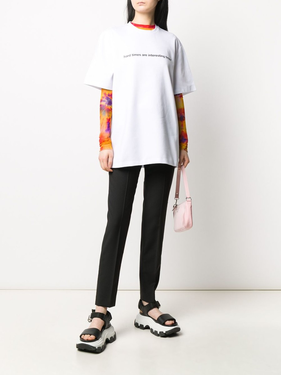 Frau MSGM | Msgm Slim-Fit-Hose Mit Hohem Bund Farfetch