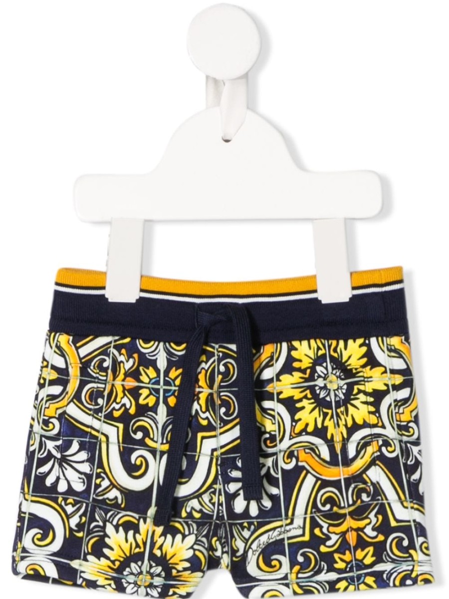 Kinder Dolce & Gabbana Kids | Dolce & Gabbana Kids Maiolica-Print-Shorts Farfetch