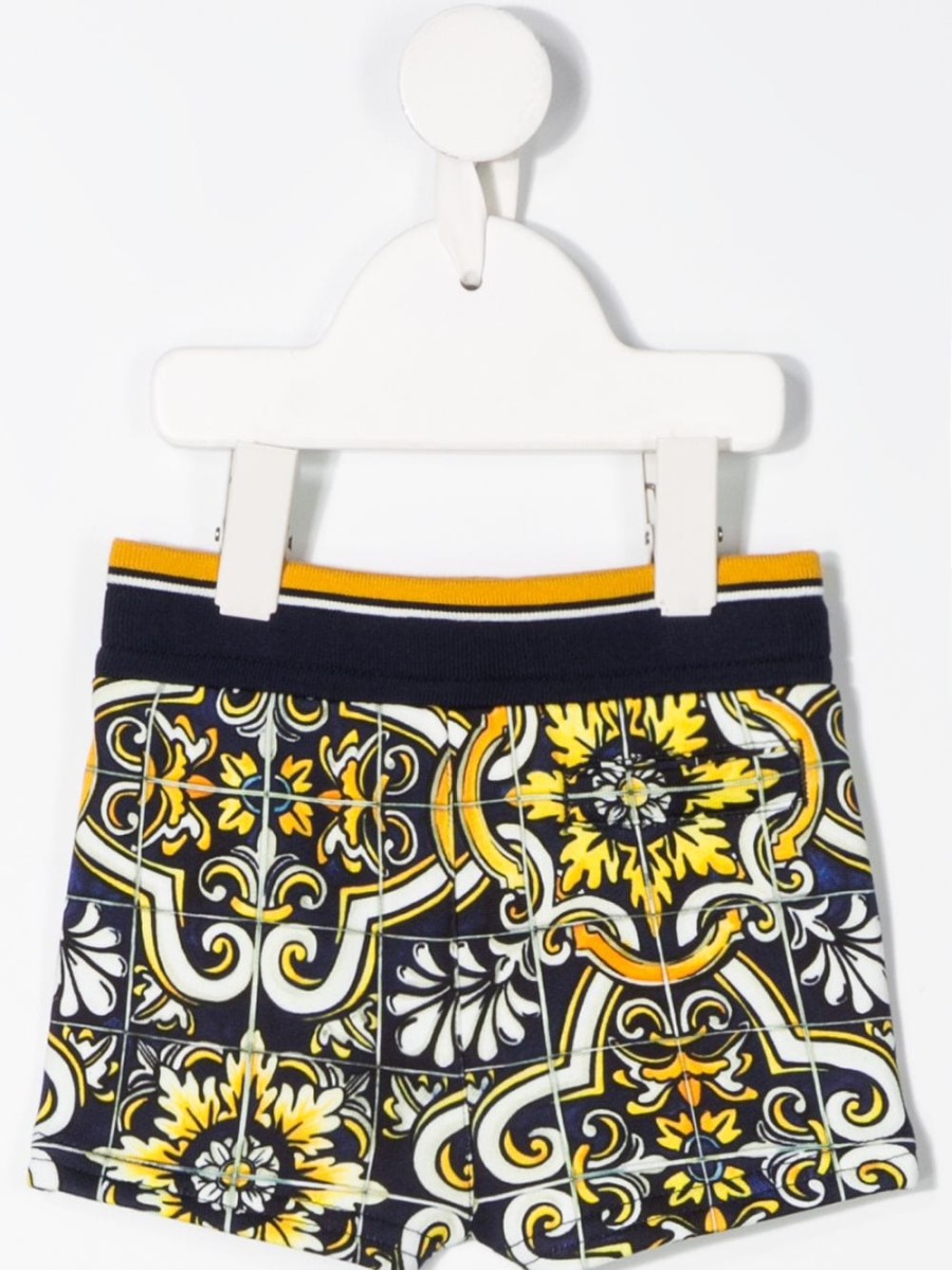 Kinder Dolce & Gabbana Kids | Dolce & Gabbana Kids Maiolica-Print-Shorts Farfetch