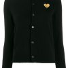 Frau Comme Des Garçons Play | Comme Des Garcons Slim-Fit-Cardigan „Play Heart Patch" Farfetch