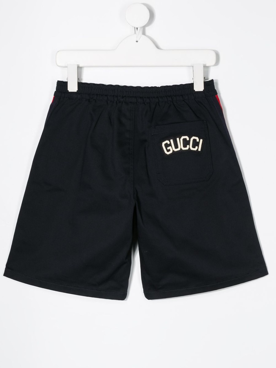 Kinder Gucci Kids | Gucci Shorts Mit Seitlichen Streifen Fur Kinder Farfetch