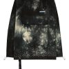 Mann Off-White | Cremefarbene, Mit Kristallen Verzierte Kapuzenjacke Mit Batikmuster Farfetch