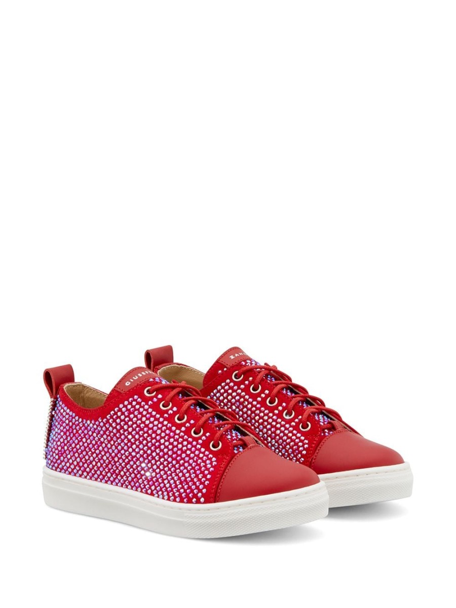 Kinder Giuseppe Zanotti | Verzierte Low-Top-Sneaker Von Giuseppe Zanotti Farfetch