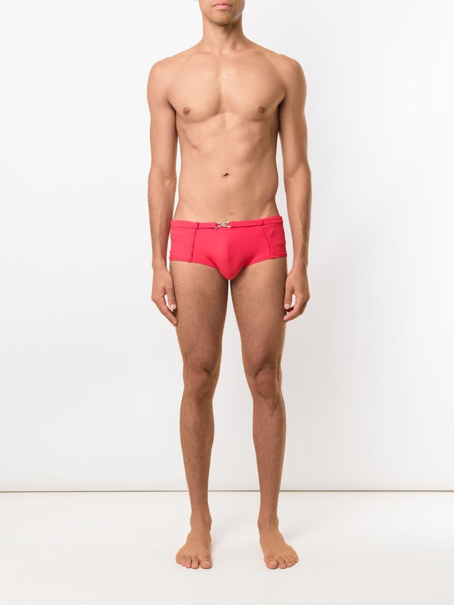 Mann Amir Slama | Amir Slama Badehose Mit Gurteldetail Farfetch