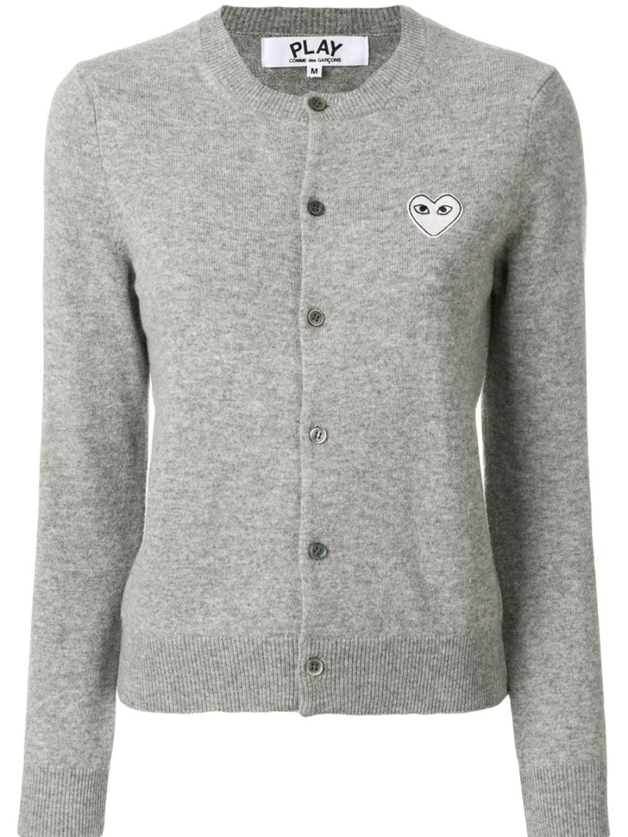 Frau Comme Des Garçons Play | Comme Des Garcons Play-Cardigan Mit Rundhalsausschnitt Farfetch