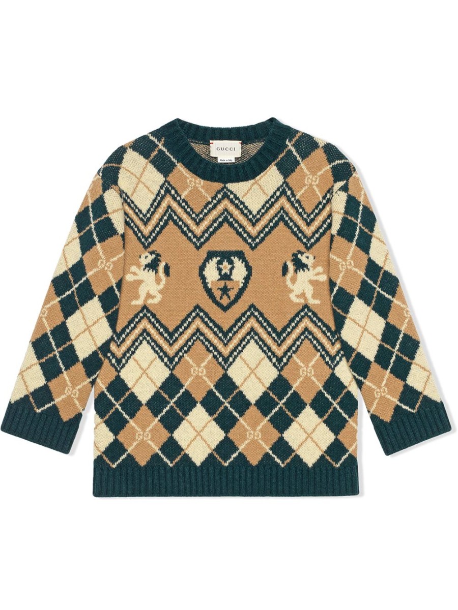 Kinder Gucci Kids | Gucci-Pullover Mit Gg-Stickerei Fur Kinder - Farfetch