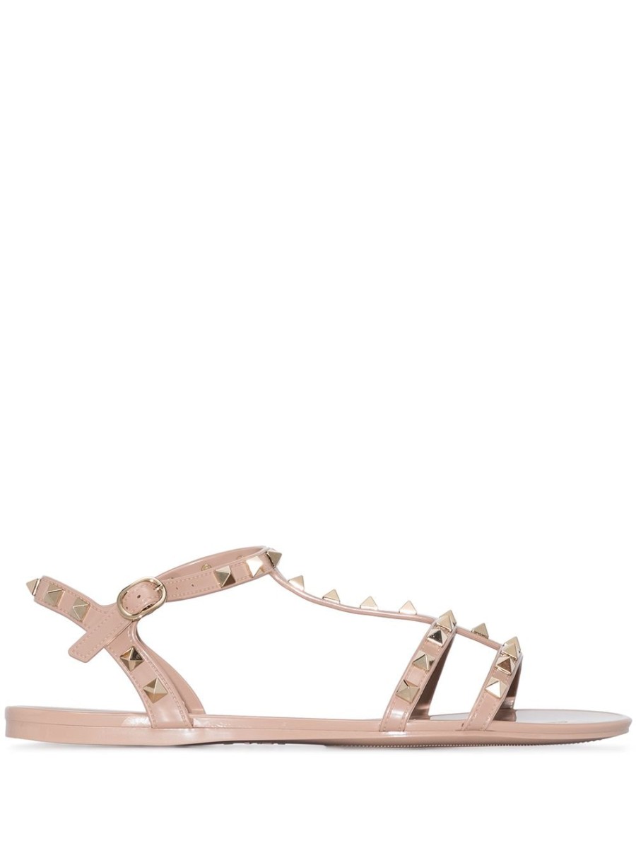 Frau Valentino Garavani | Valentino Garavani Flache Rockstud-Sandalen Farfetch