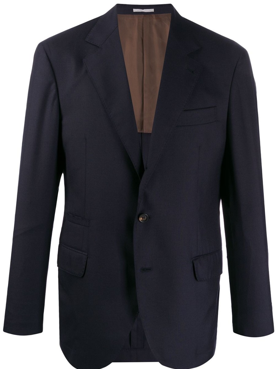 Mann Brunello Cucinelli | Brunello Cucinelli Blazer Im Farbblockdesign Farfetch