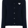 Frau Comme Des Garçons Play | Comme Des Garcons Play-Cardigan Mit Besticktem Herz Farfetch