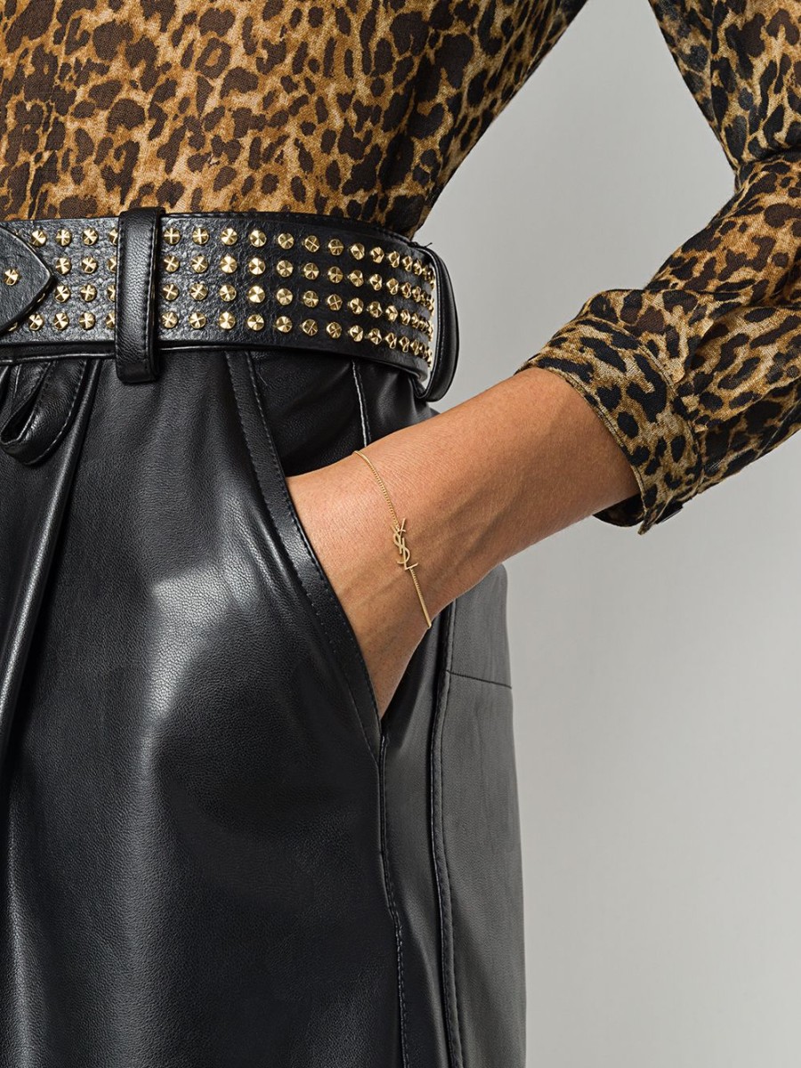 Frau Saint Laurent | Ineinandergreifendes Monogramm-Armband Von Saint Laurent Farfetch