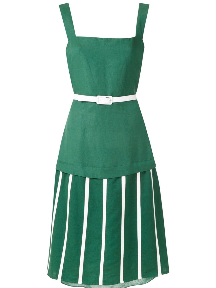 Frau Adriana Degreas | Adriana Degreas Midi-Wimbledon-Kleid - Farfetch