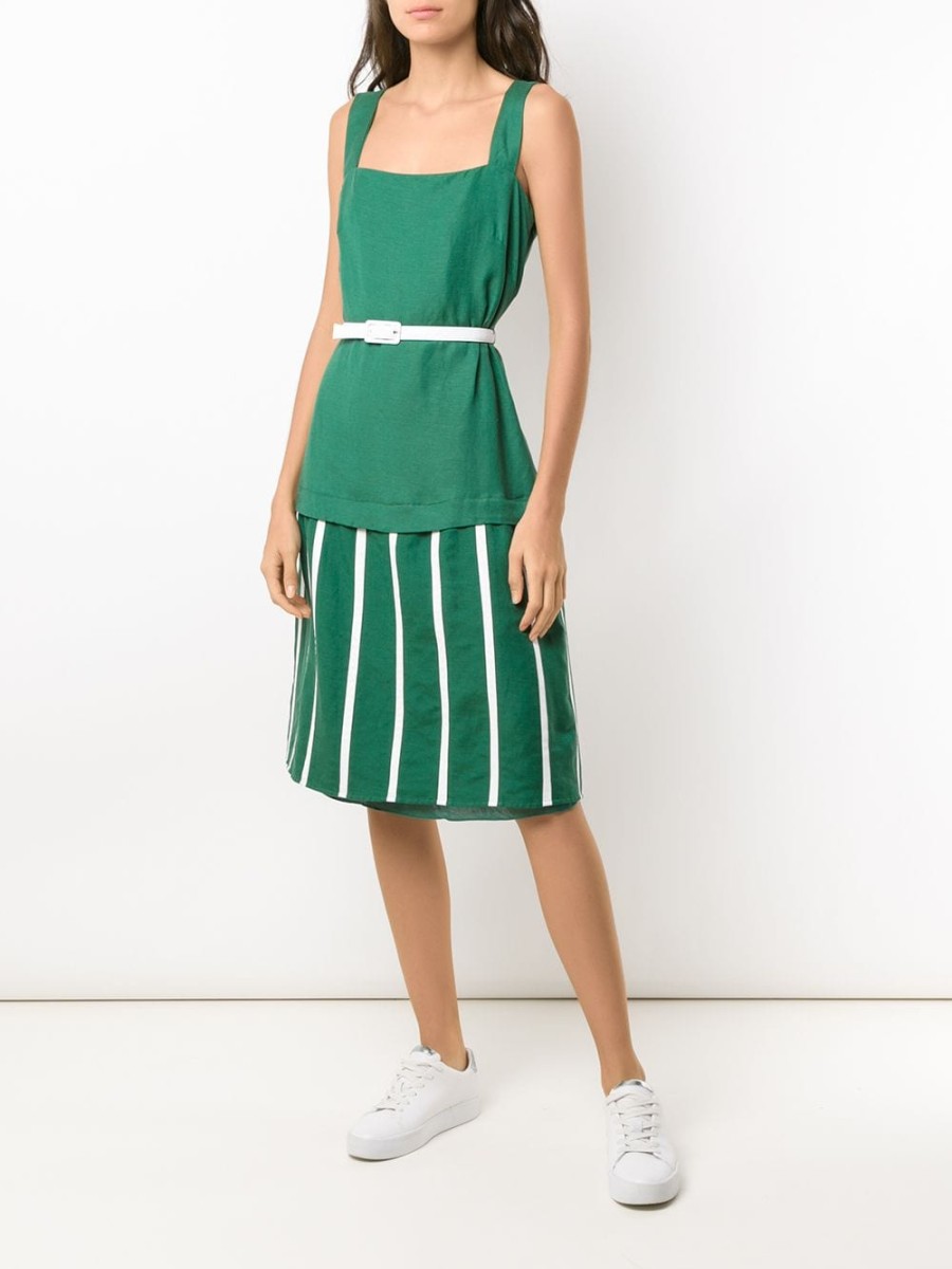 Frau Adriana Degreas | Adriana Degreas Midi-Wimbledon-Kleid - Farfetch