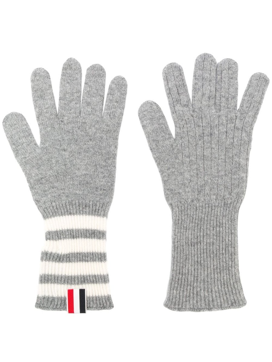 Mann Thom Browne | Thom Browne 4-Bar-Kaschmirhandschuhe Farfetch