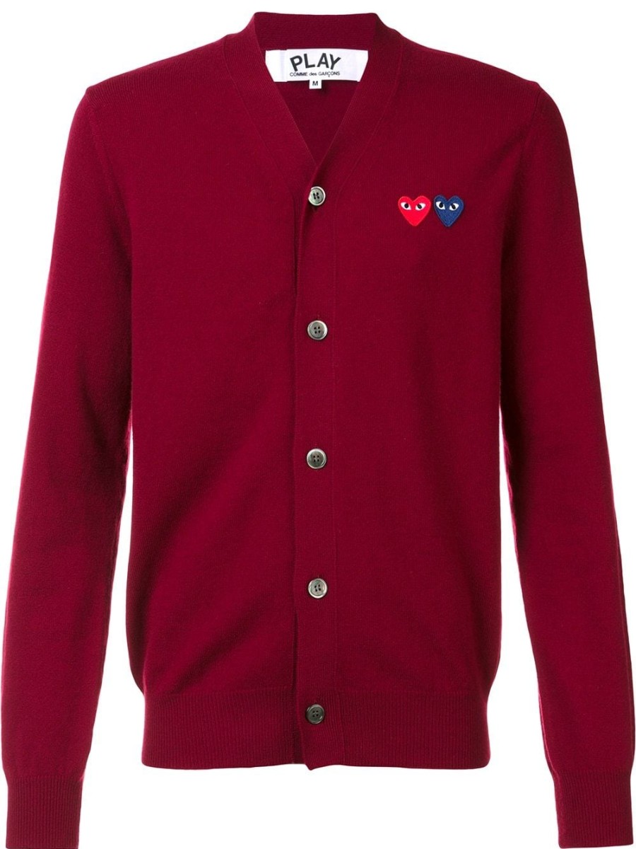 Mann Comme Des Garçons Play | Comme Des Garcons Play „Double Heart"-Cardigan Farfetch