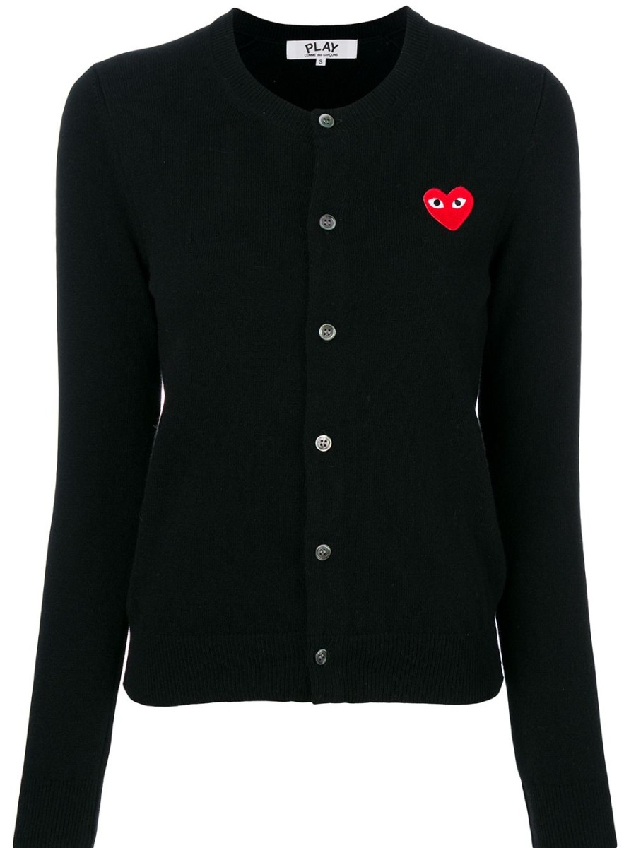 Frau Comme Des Garçons | Comme Des Garcons Cardigan Mit Herz-Logo Farfetch