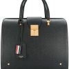 Mann Thom Browne | Thom Browne „Mr. Thom"-Tasche Aus Genarbtem Leder Farfetch