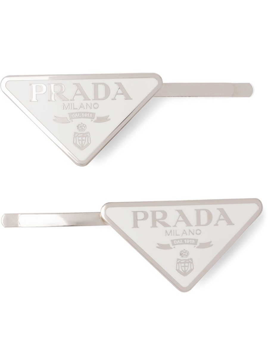 Frau Prada | Haarspangen Mit Prada-Logo Farfetch