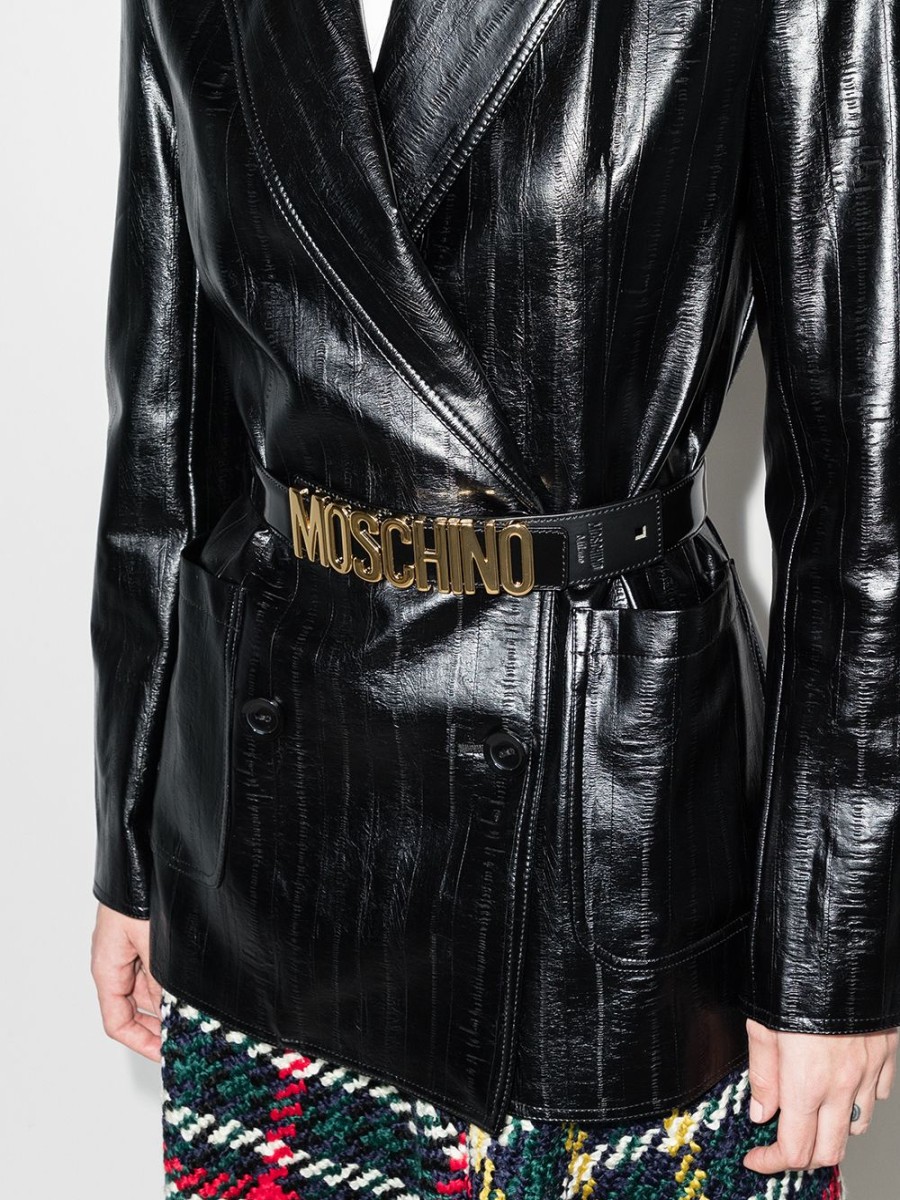 Frau Moschino | Moschino-Gurtel Mit Logo-Plakette Und Schnalle Farfetch